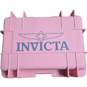 Invicta Pink 8 Slot Collector Dive Watch Case Waterproof Style Hard Briefcase